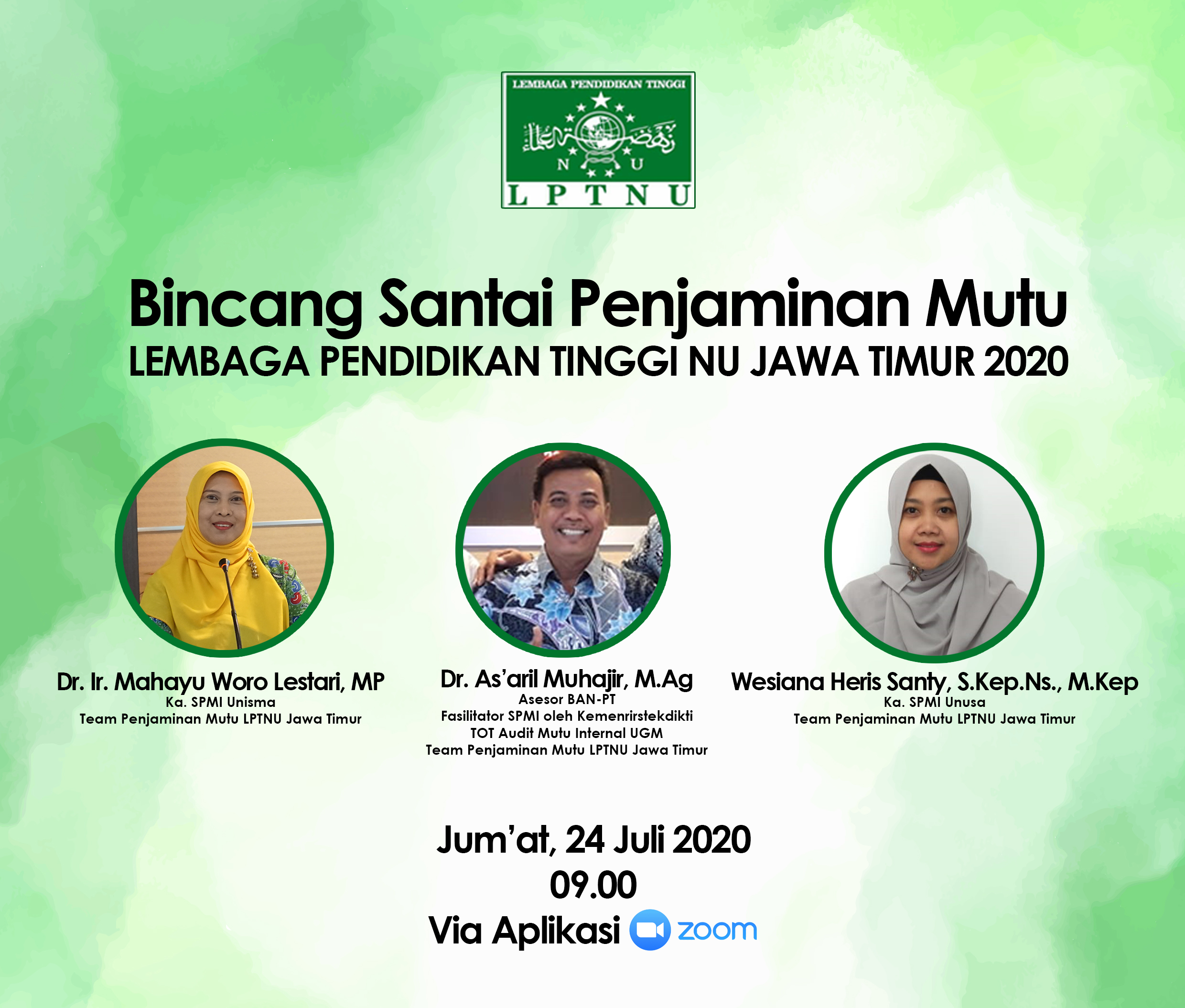 Sinergi dengan LPTNU Jatim, Gelar Bincang Santai Mengenai Penjaminan Mutu