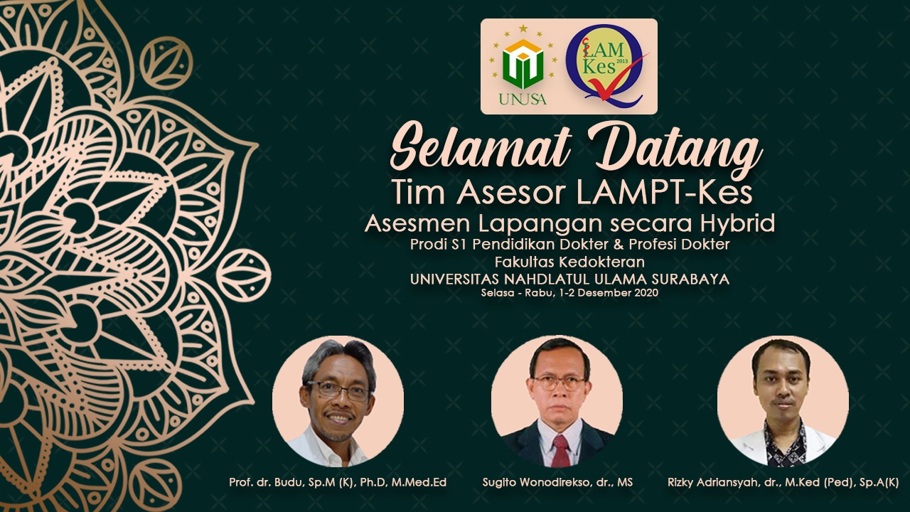 Asesmen Lapangan secara Hybrid Prodi S1 Pendidikan Dokter dan Profesi Dokter Unusa