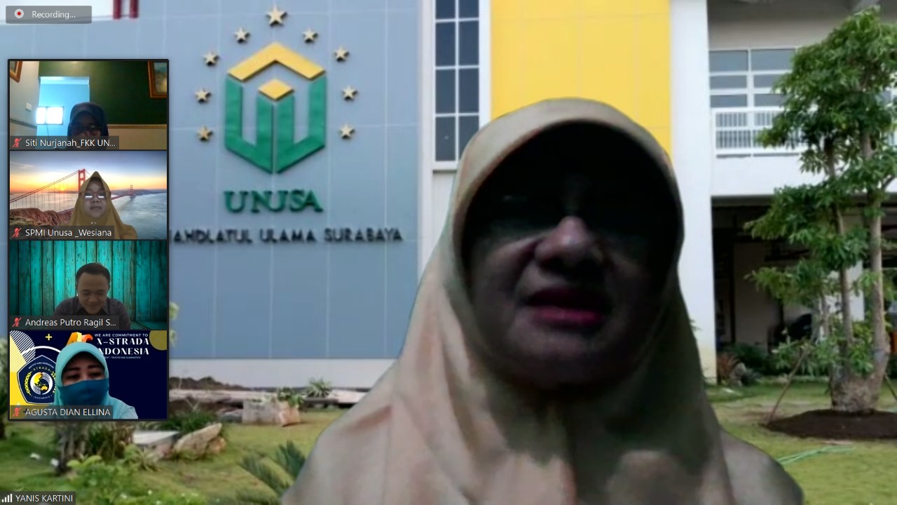 Pandemi Tidak Halangi FKK Unusa berbagi dengan F2K IIK STRADA Indonesia