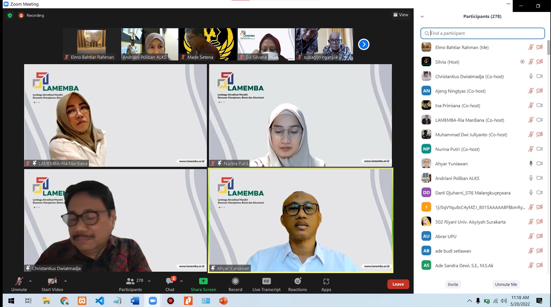 Konsultasi Instrumen Akreditasi Program Studi EMBA