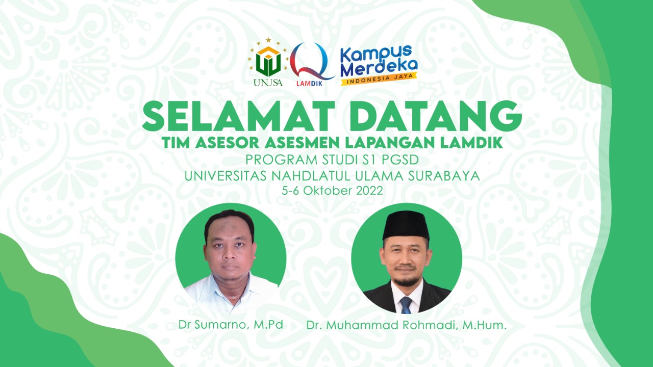 Visitasi luring akreditasi S1 PGSD Unusa oleh LAMDIK
