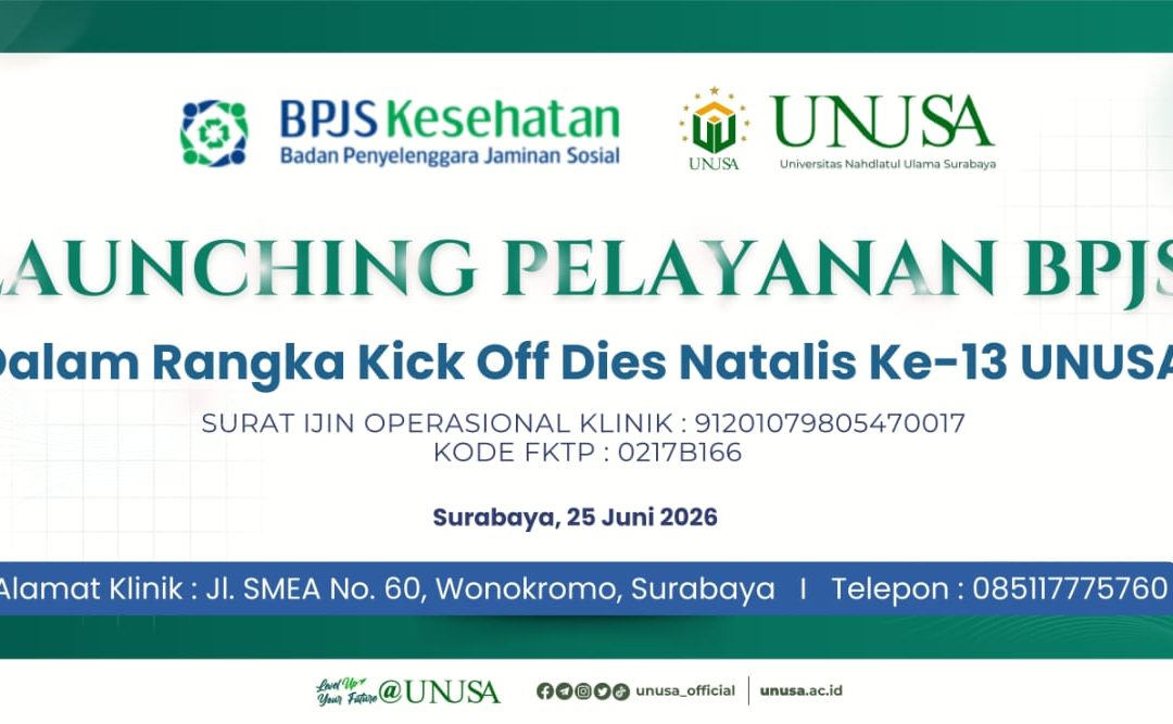 UNUSA Resmikan Layanan BPJS Kesehatan pada Kick Off Dies Natalis ke-13