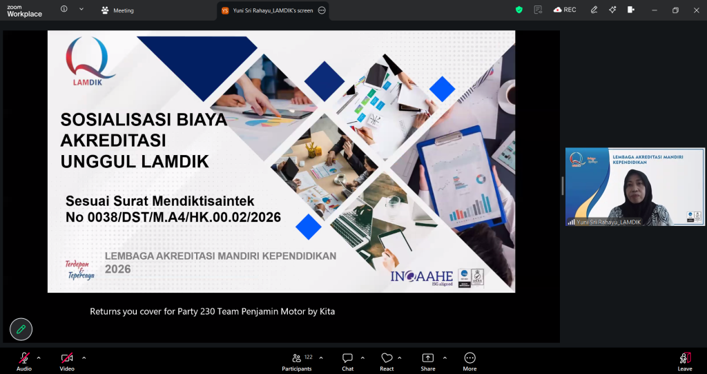 sosialisasi lamdik - biaya akreditasi